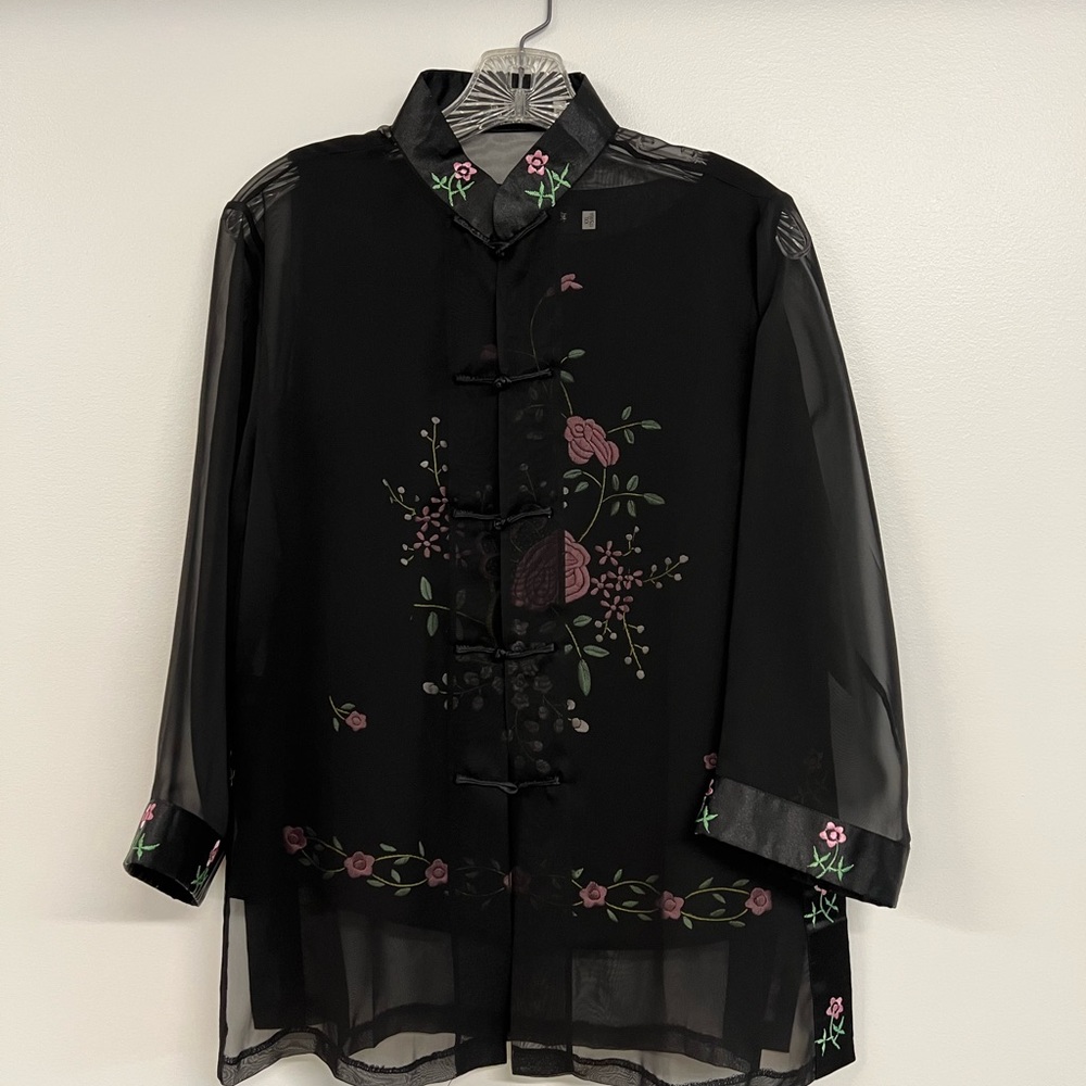 Asian silk top